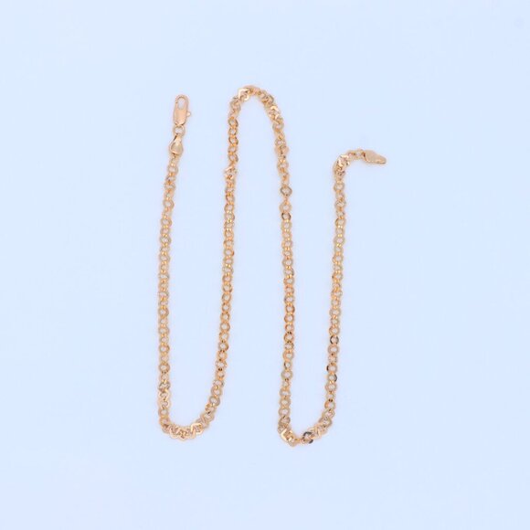 "Chunky Rose Gold Geometric Chain Necklace with Bold Modern Look, XPNL1879 - Picture 8 of 12